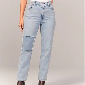 Abercrombie -  Curve Love Ankle Straight Ultra HighRise Jean - Size 12